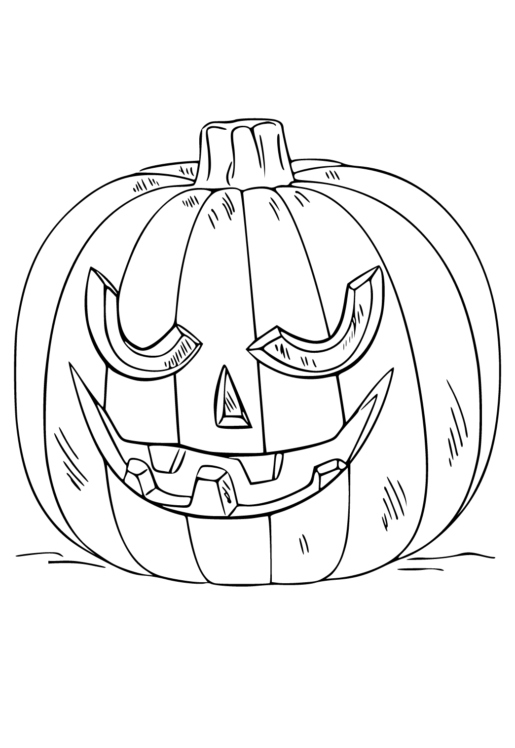 Free printable jack olantern real coloring page for adults and kids