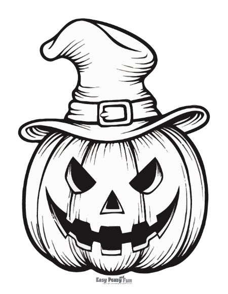 Printable jack olantern coloring pages â sheets