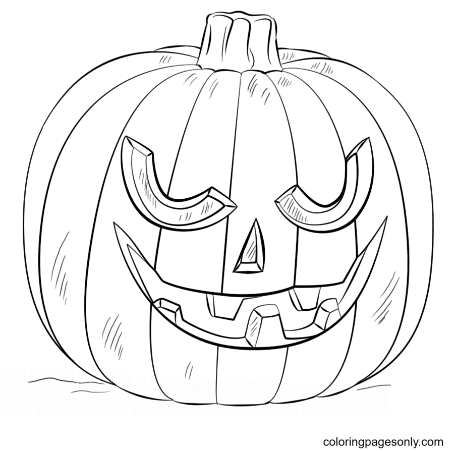 Jack o lantern coloring pages printable for free download