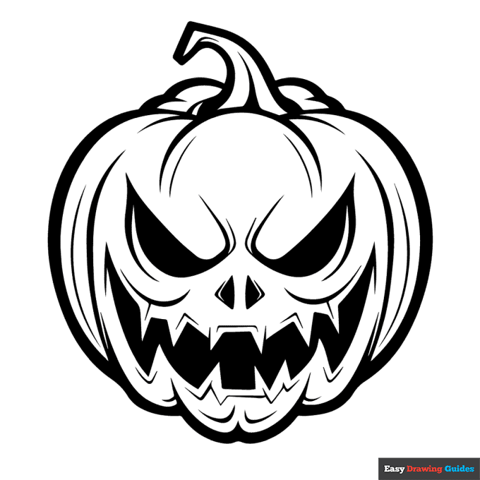 Free printable pumpkin coloring pages for kids