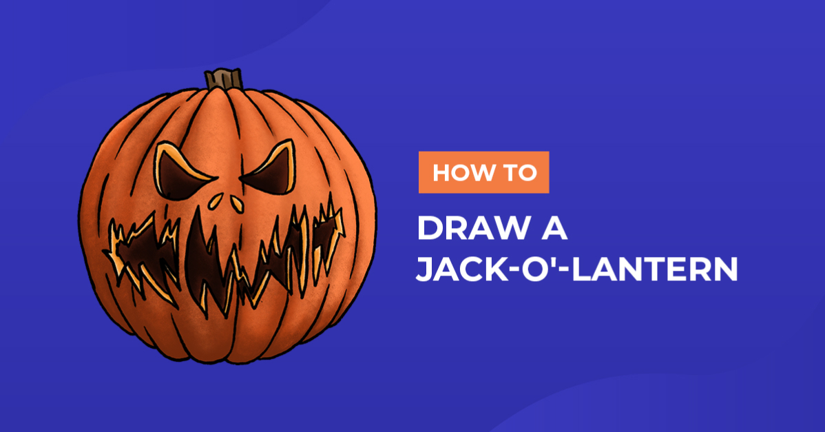 How to draw a jack o lantern design school