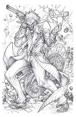 Joker coloring pages