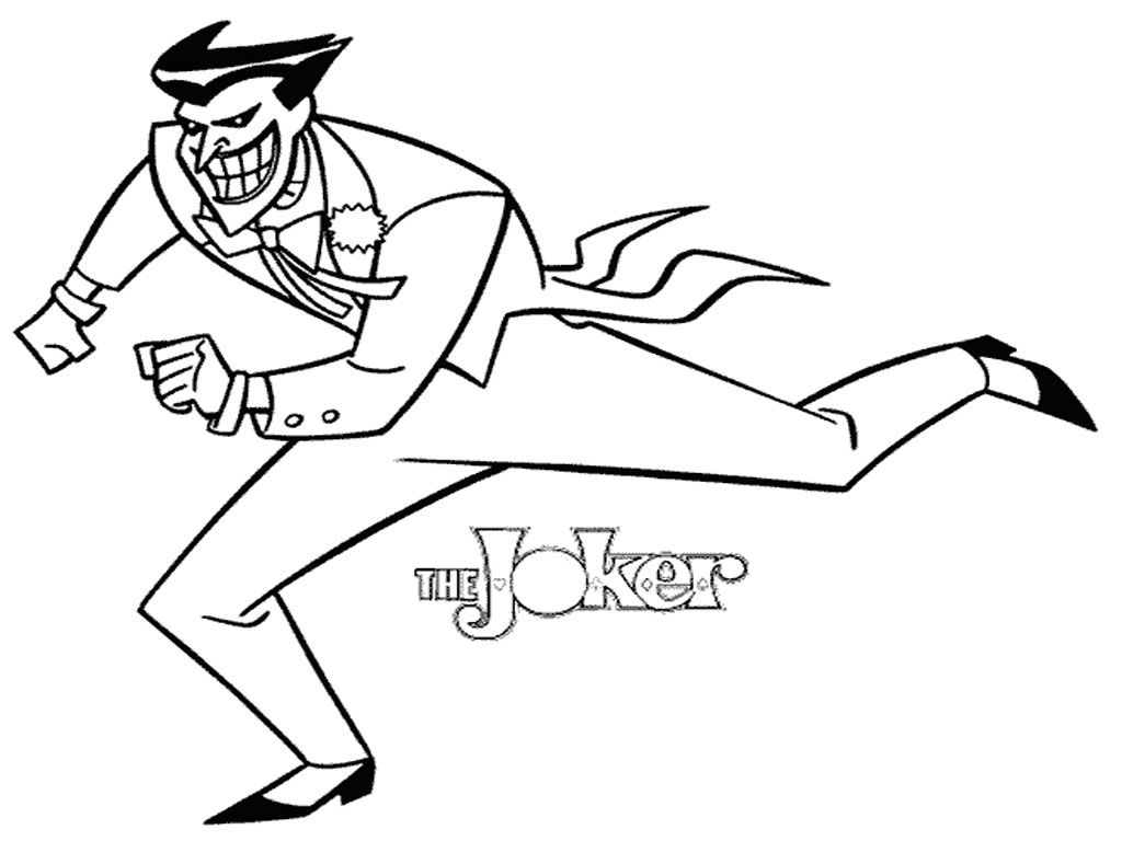 Joker coloring pages for kids