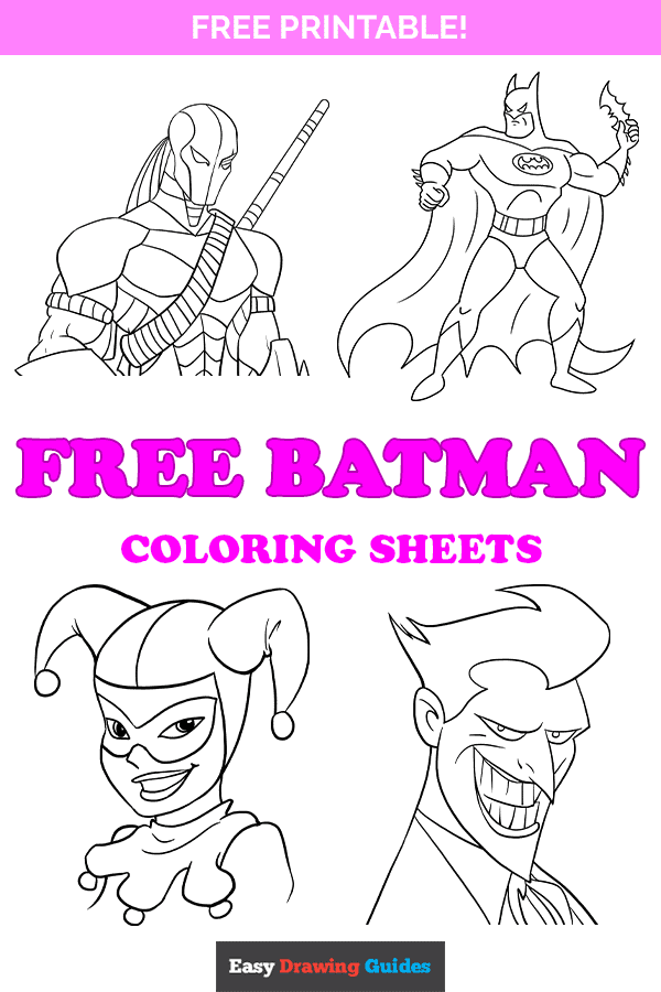 Free printable batman coloring pages for kids