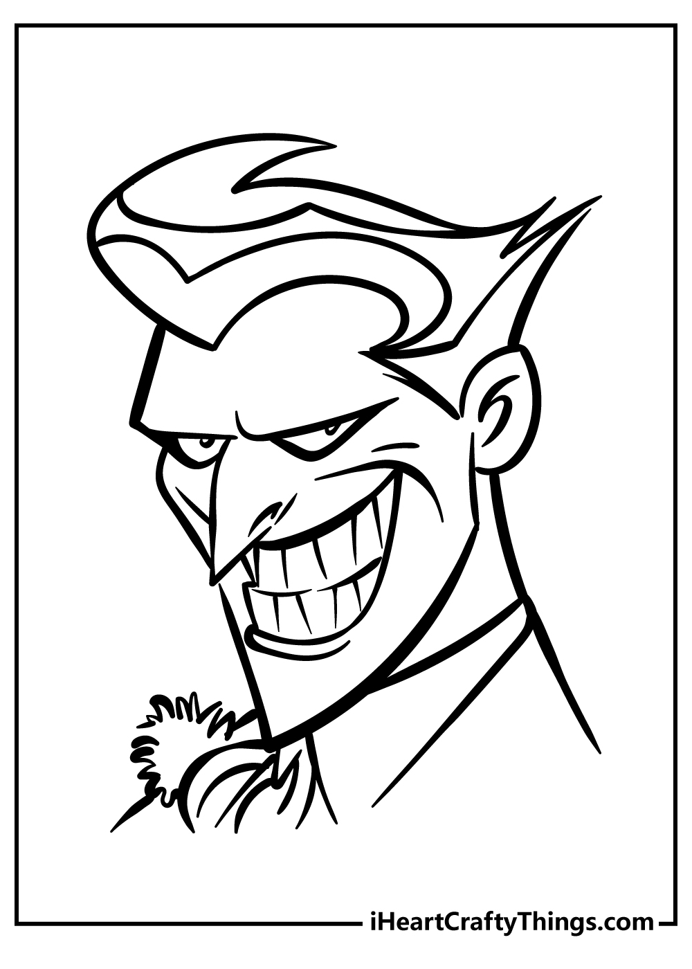 Joker coloring pages free printables