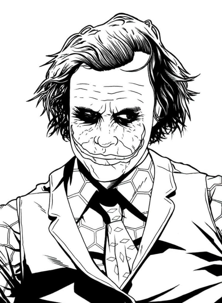 Joker coloring pages