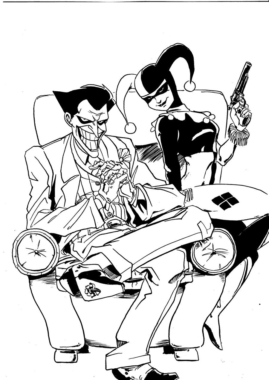 Joker coloring pages