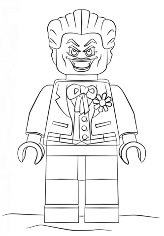 Lego joker coloring page free printable coloring pages