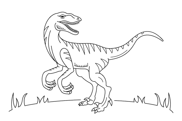 Page realistic dinosaur coloring pages vectors illustrations for free download