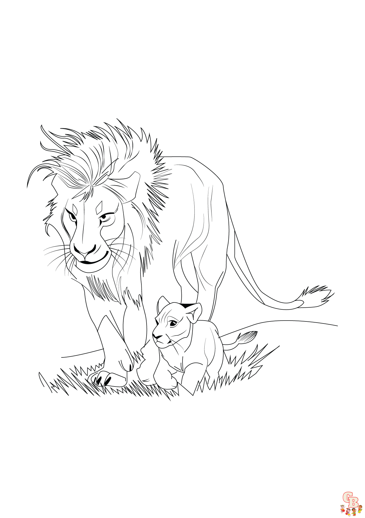 Realistic animal coloring pages