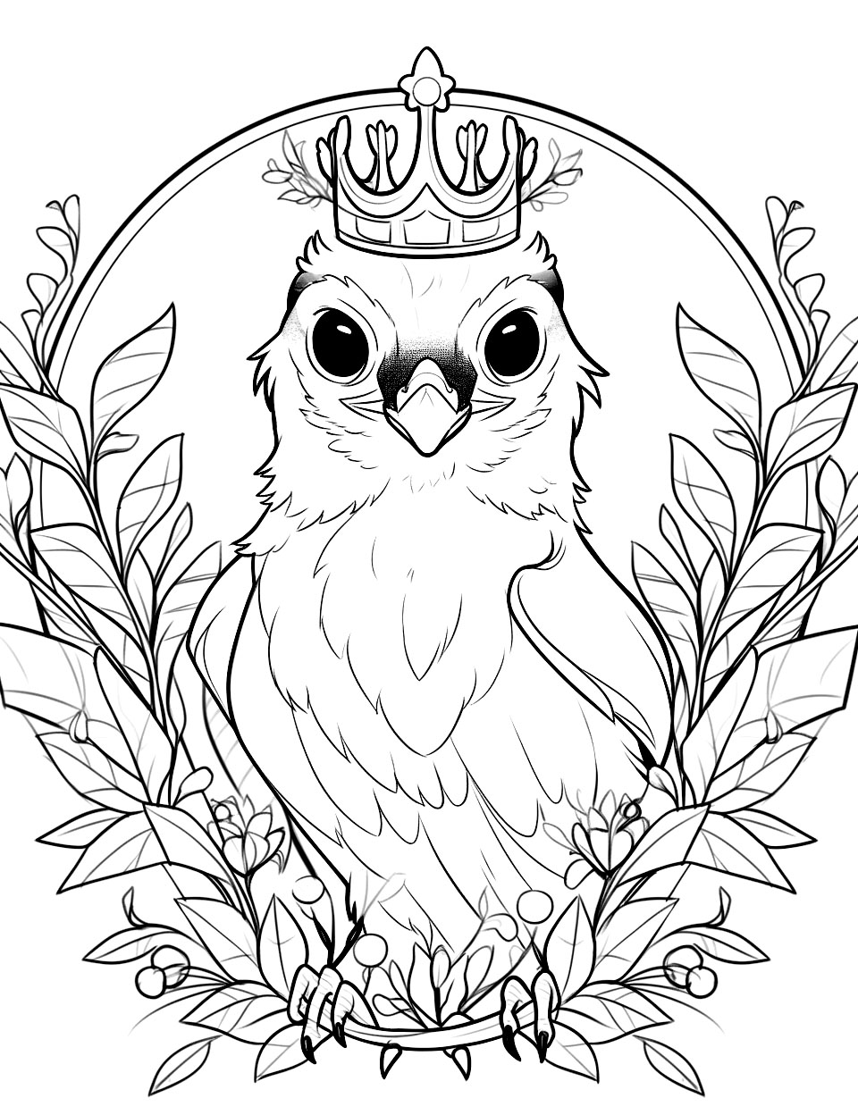 Stunning crown coloring pages for kids and adults