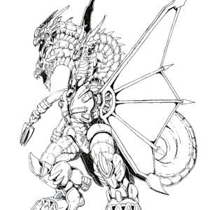 King ghidorah coloring pages printable for free download