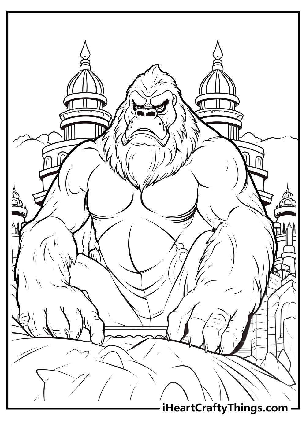 Printable king kong coloring pages updated