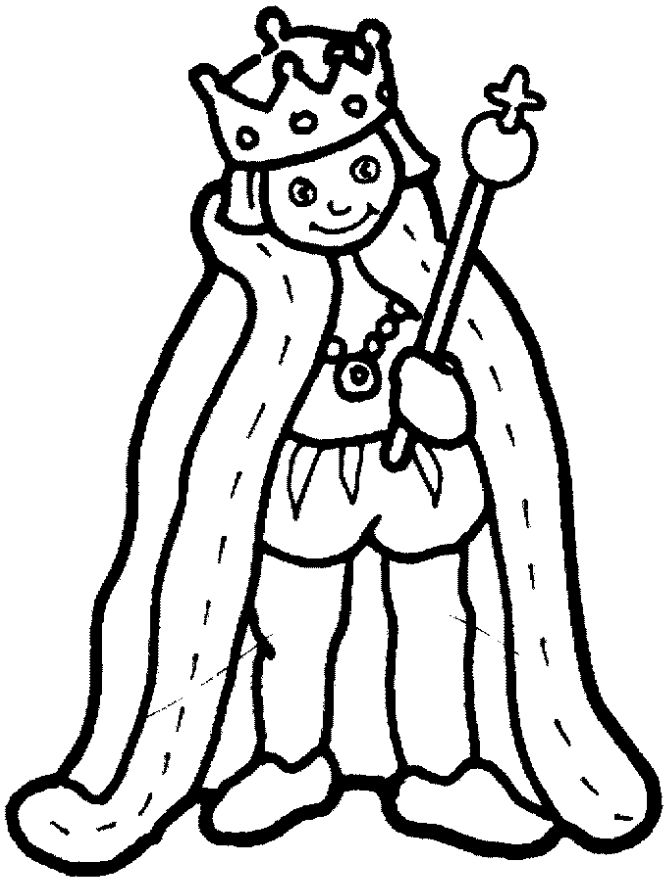 A cute king for painting king drawing coloring pages castle coloring page