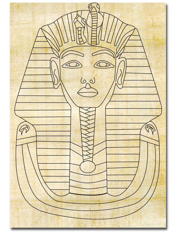 Coloring picture egypt xcm tut anch amun outline picture on real