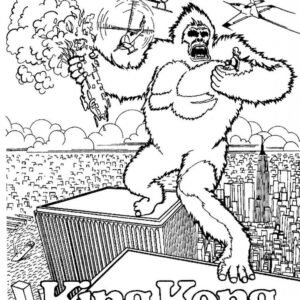 King kong coloring pages printable for free download