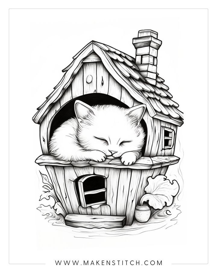 Free kittens coloring pages for kids and adults