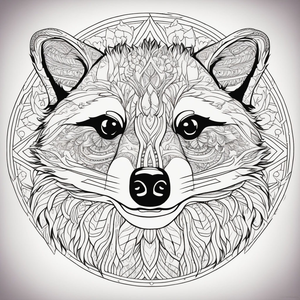 Realistic koala with mandalas