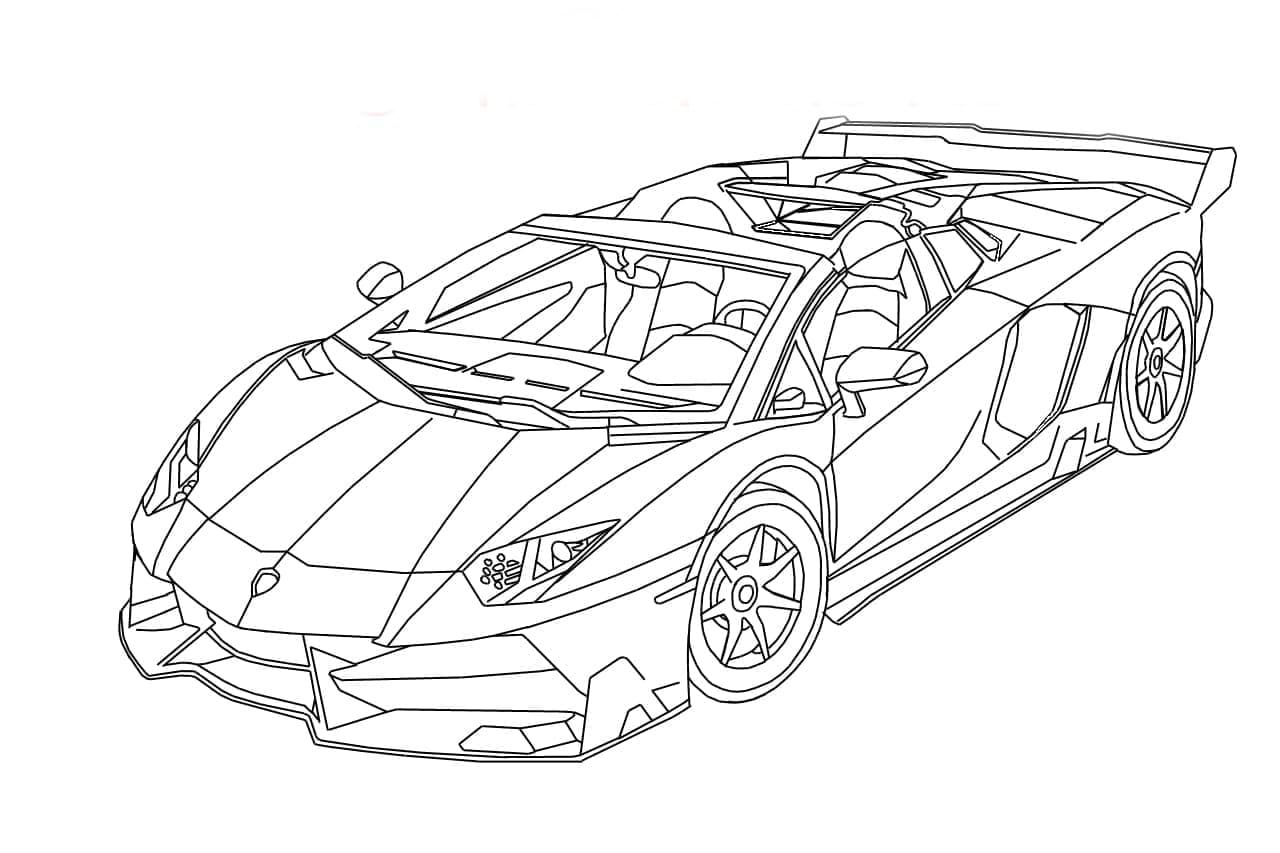 Lamborghini coloring pages