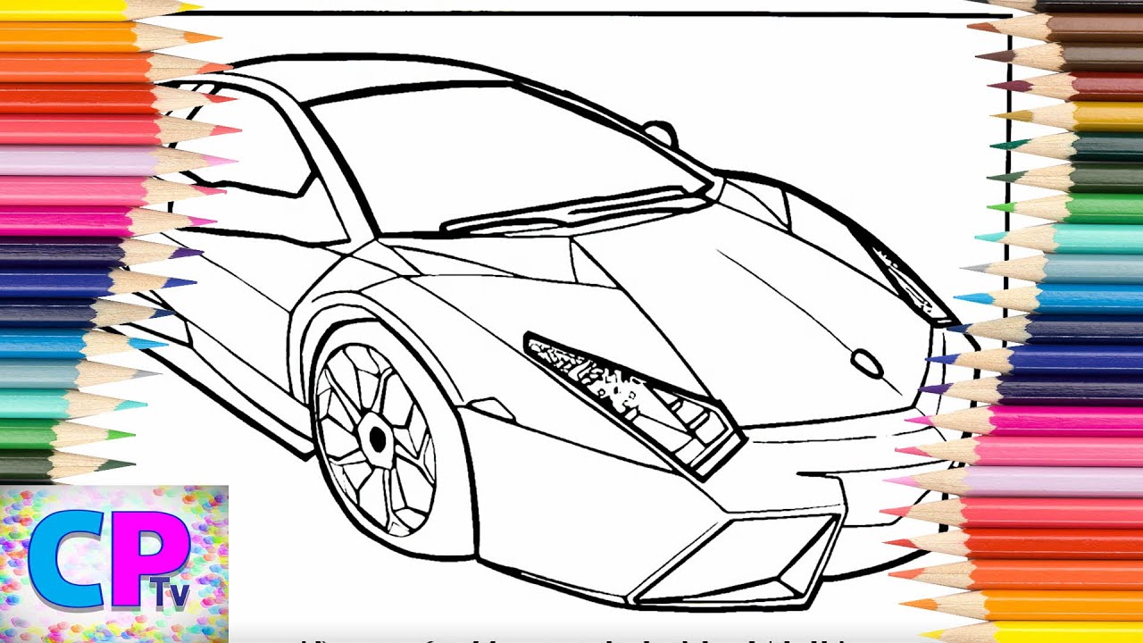 Laborghini coloringpicture of crazy fast street carlaborghini car coloring pages tv