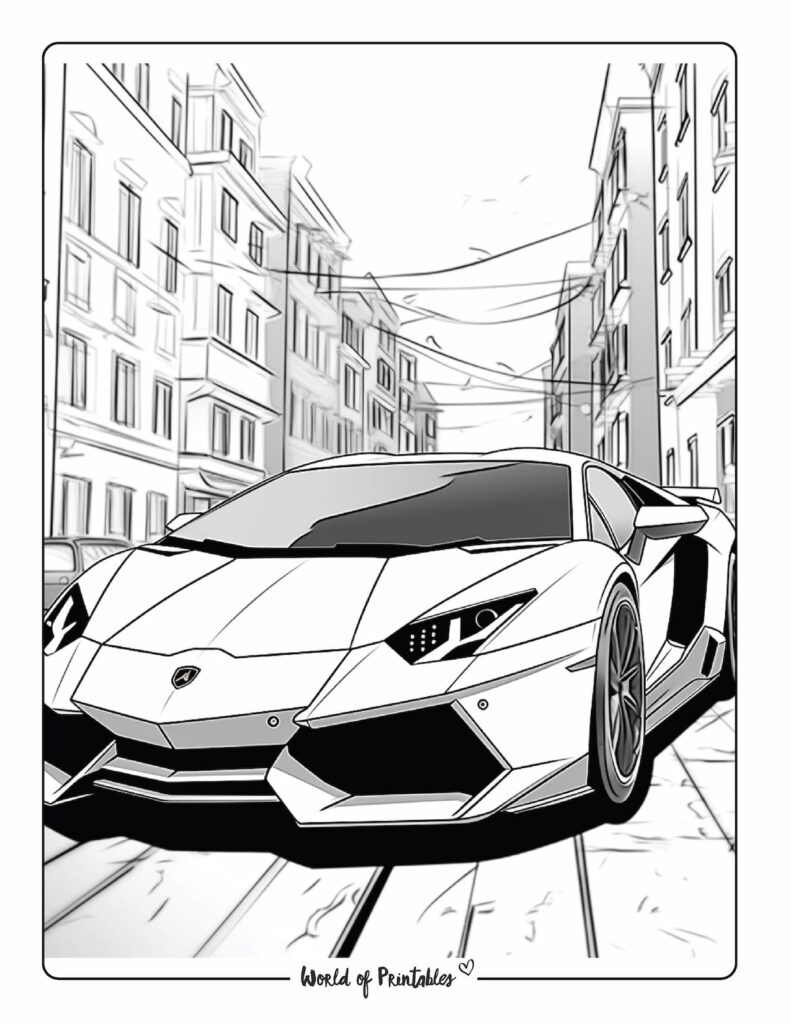 Car coloring pages