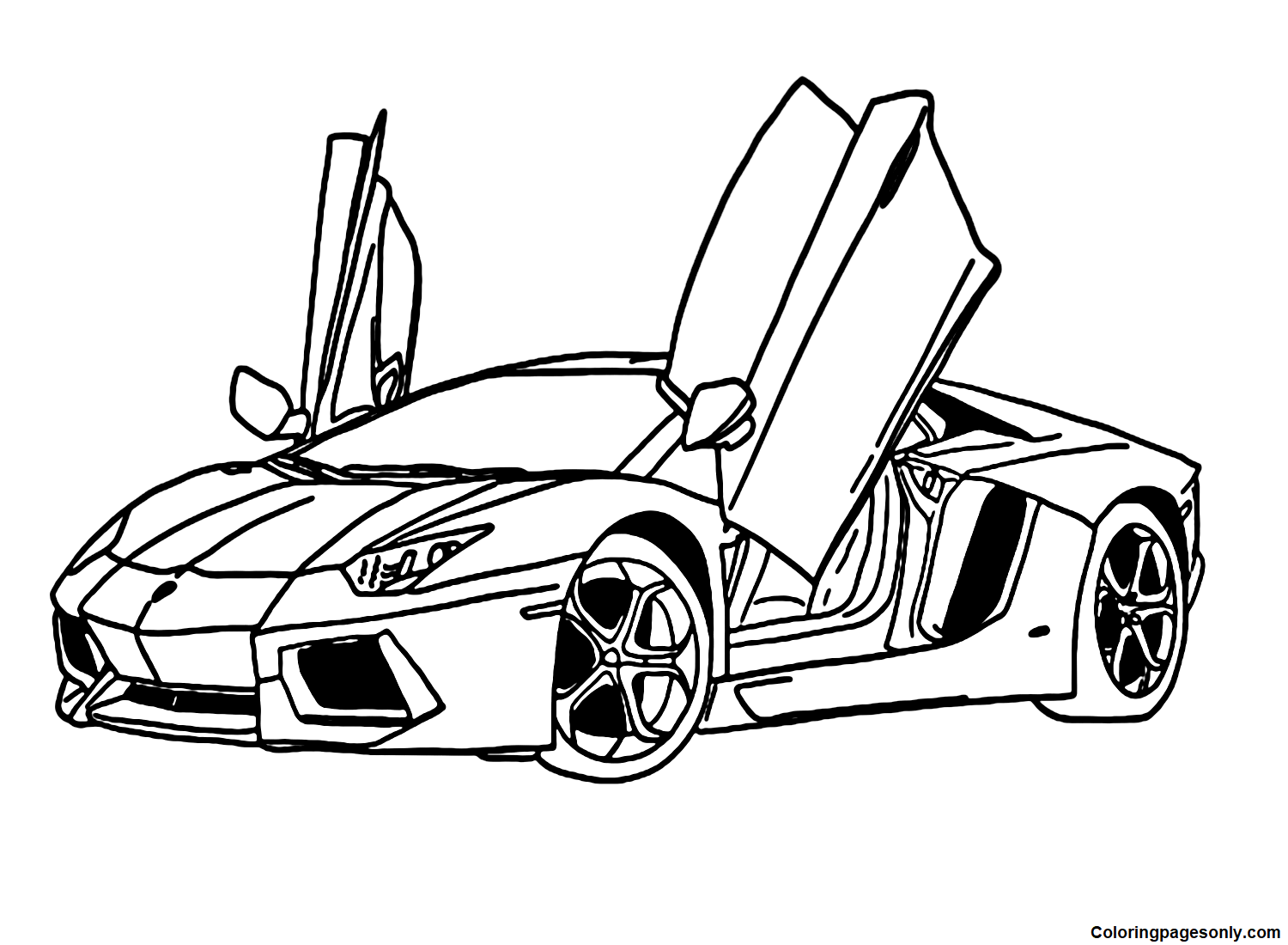 Lamborghini coloring pages