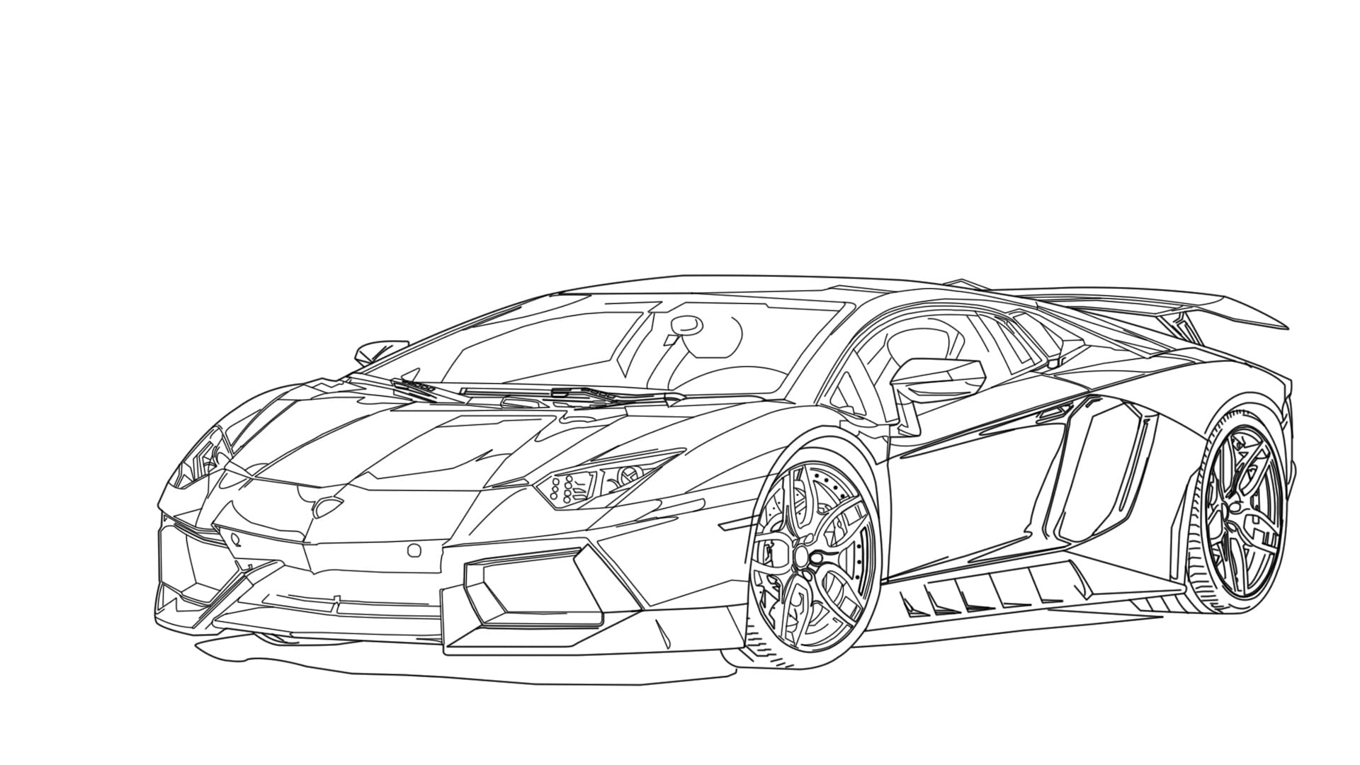 Lamborghini coloring pages