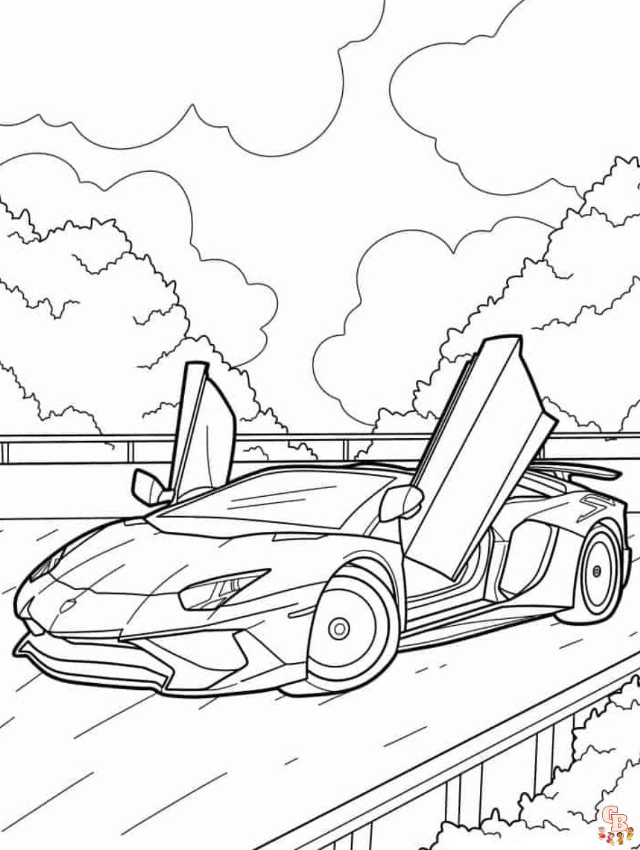 Lamborghini coloring pages