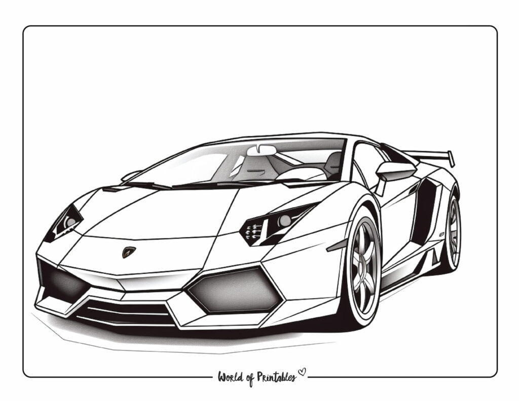 Car coloring pages