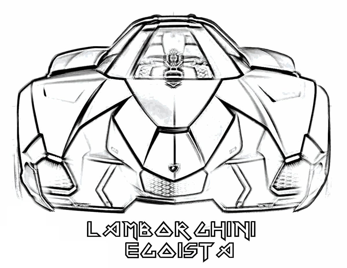 Lamborghini coloring pages