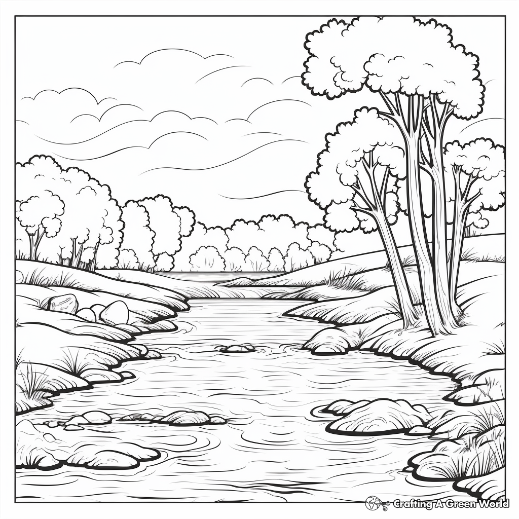 Nature coloring pages