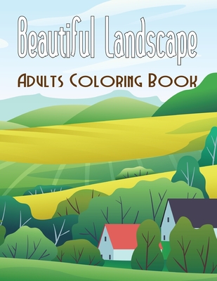 Beautiful landscape adults coloring book an advanced adult coloring book of realistic landscapes to relax and relieve stress mountain landscapes paperback murder by the book