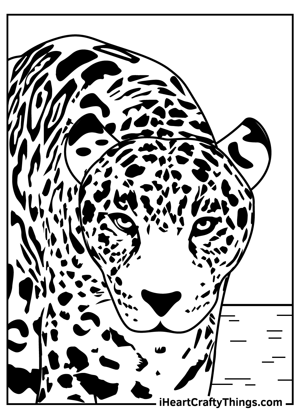 Leopards coloring pages free printables