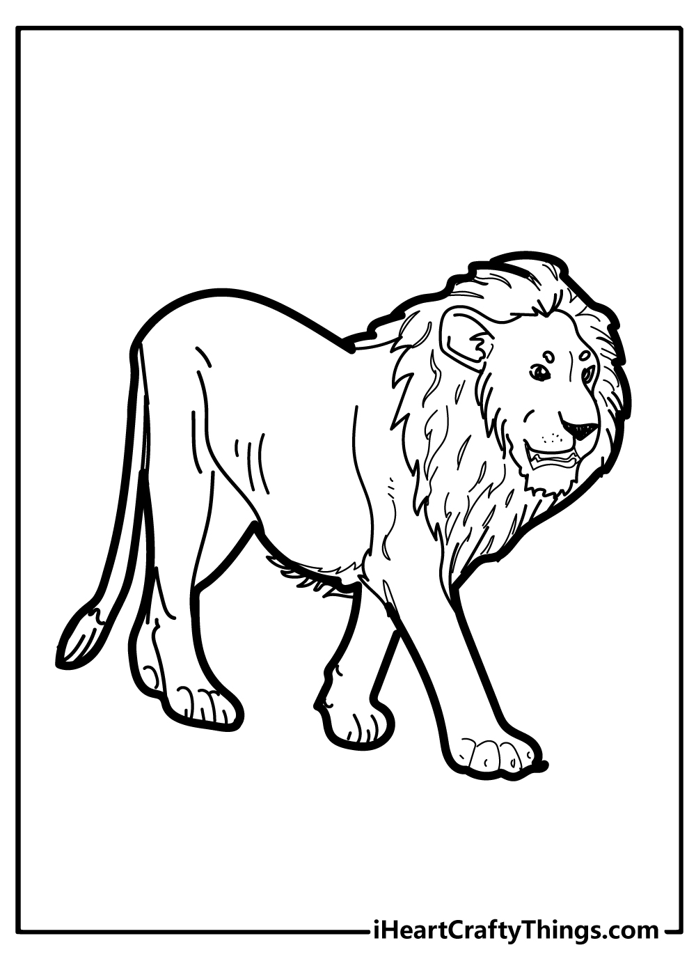 Lion coloring pages free printables