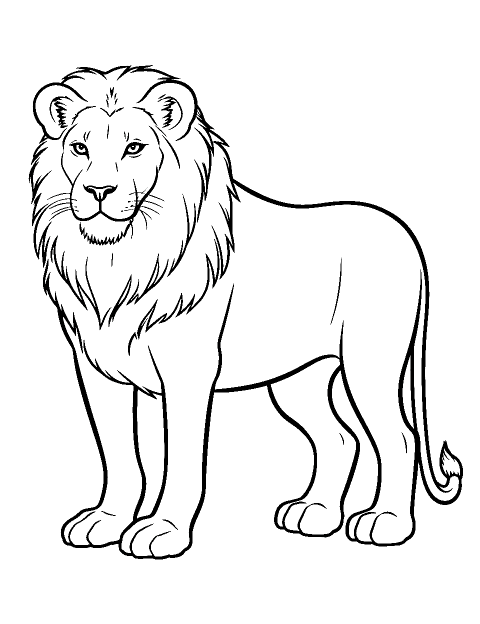 Lion coloring pages free printable sheets