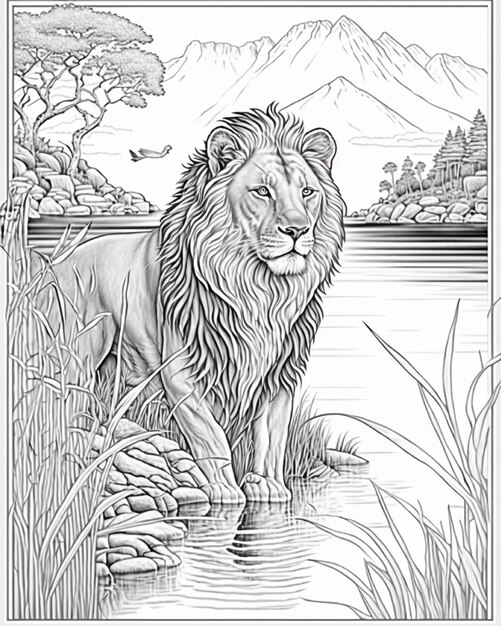 Page lion coloring pages images