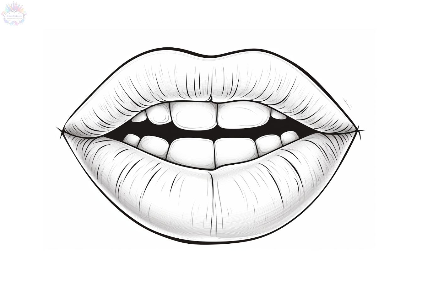 Mouth coloring pages