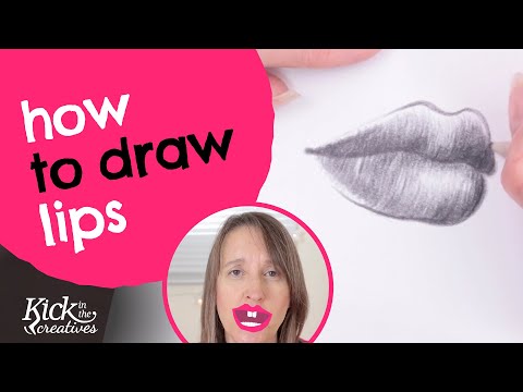 Lip drawing tutorial for beginners