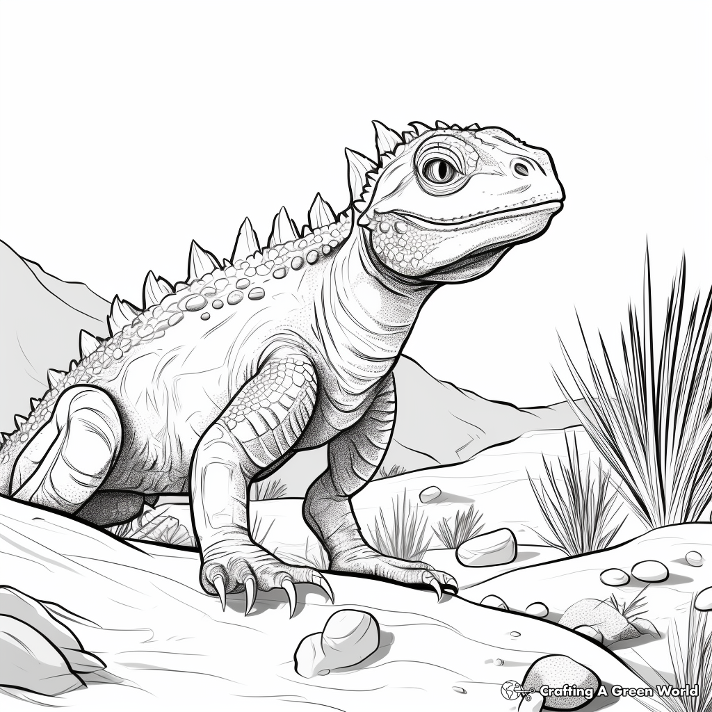 Lizard coloring pages