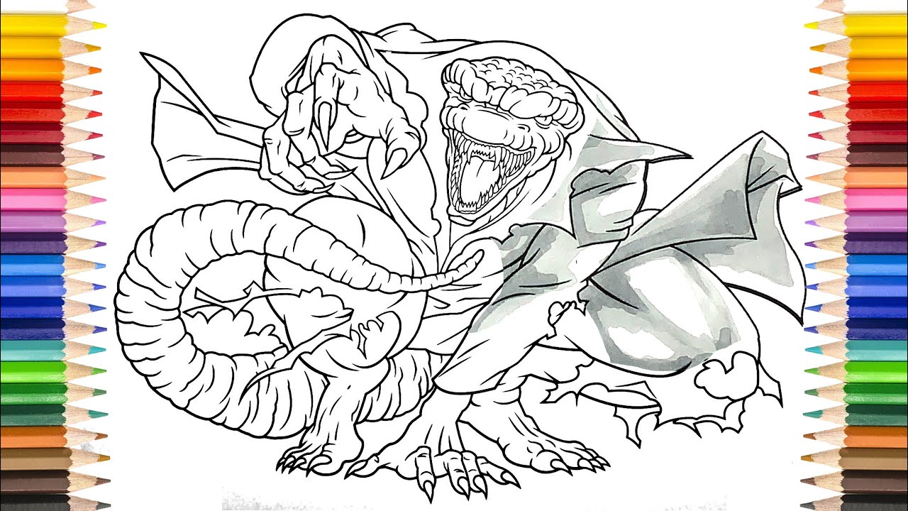 Top free printable lizard coloring pages online