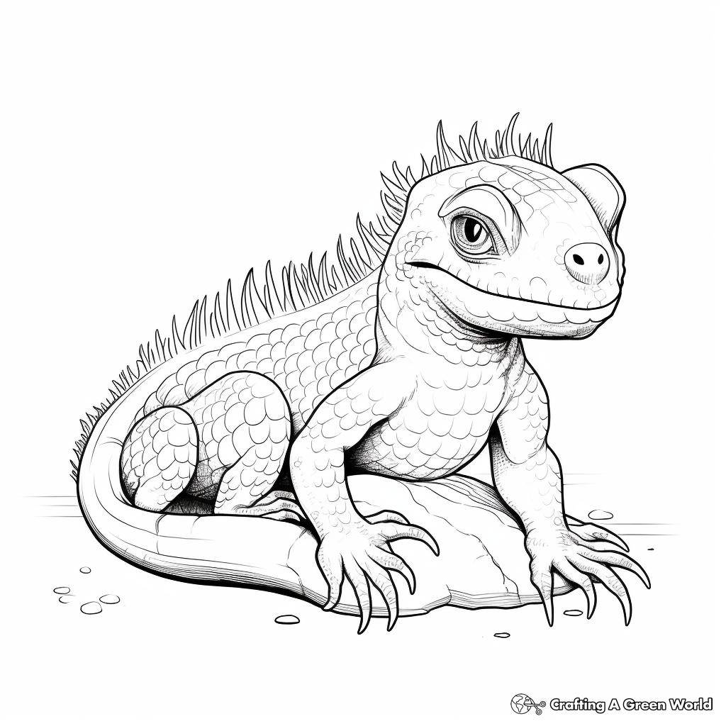 Basilisk coloring pages