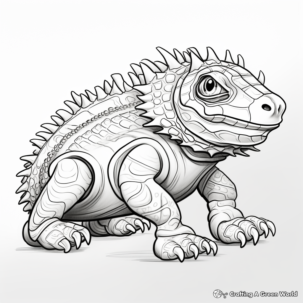 Horned lizard coloring pages