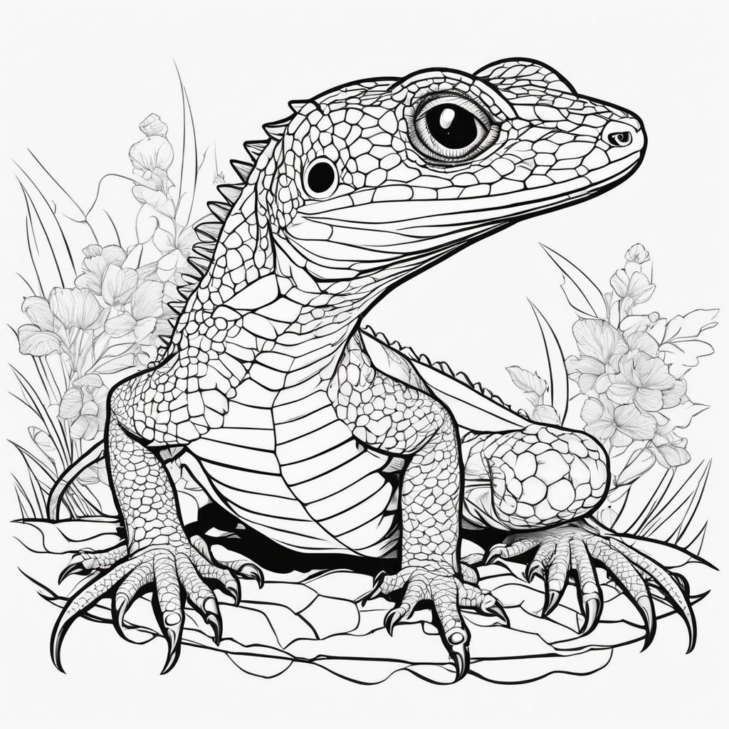 A mythical lizard free of colors