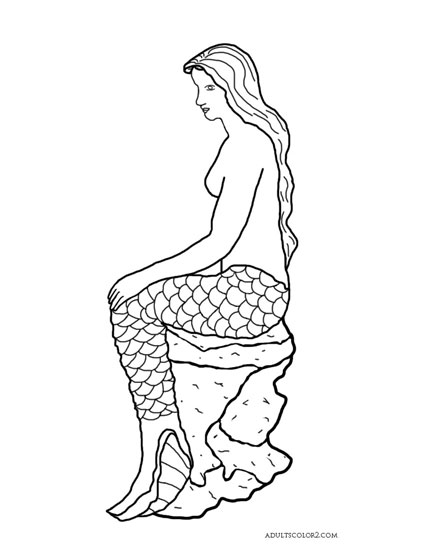 Mermaid coloring pages