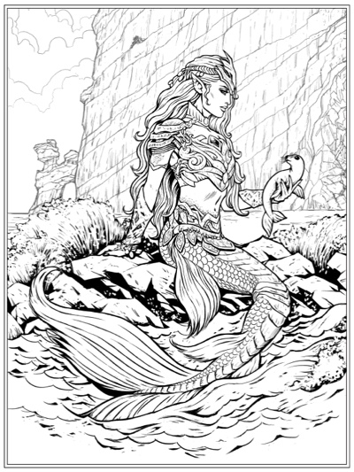 Best mermaid coloring pages coloring books