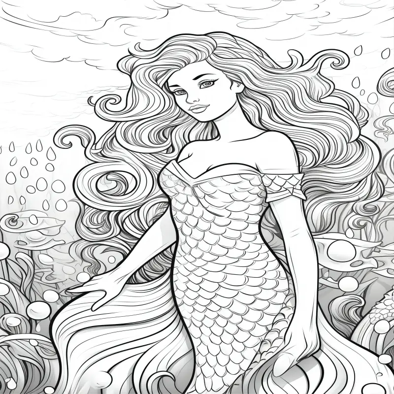 Original upgraded a thickened pages mermaid themed