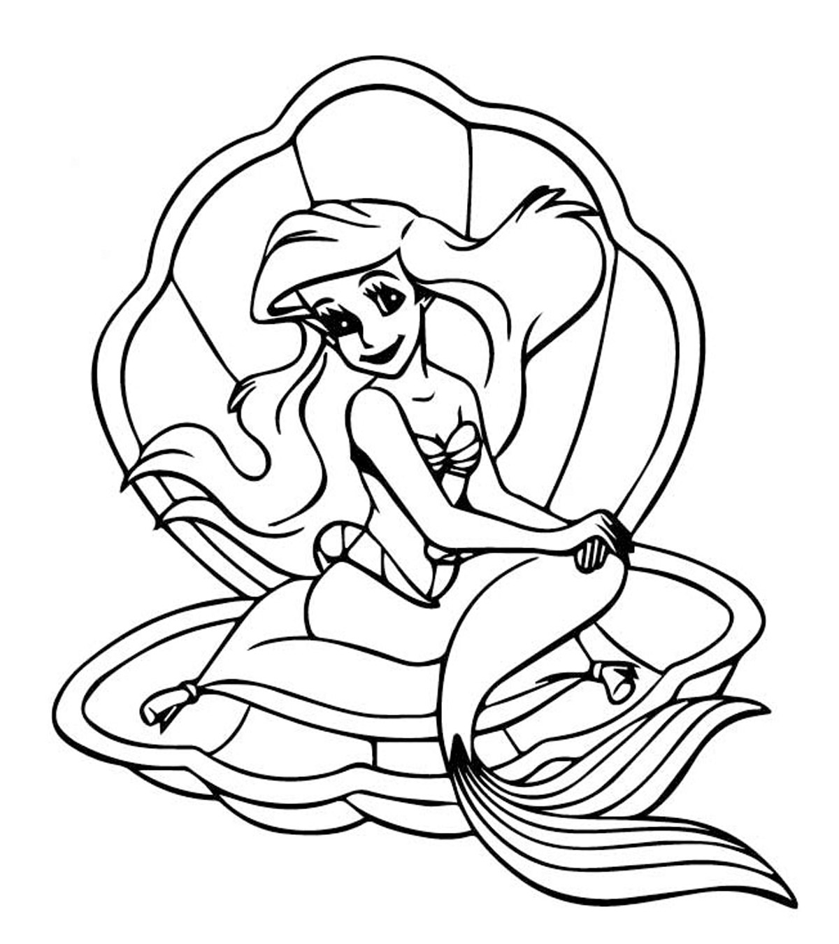 Top free printable little mermaid coloring pages online