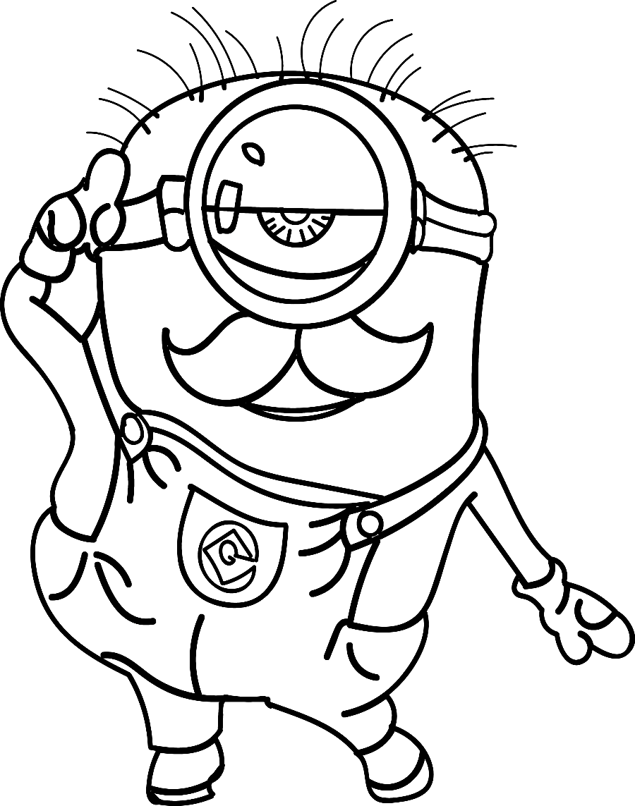 Minion coloring pages printable for free download