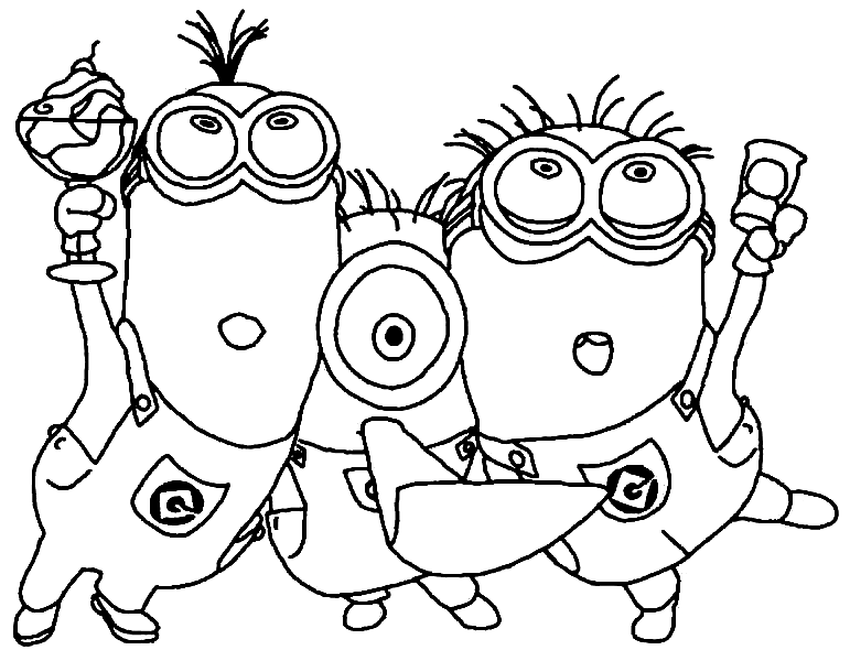 Minion coloring pages printable for free download