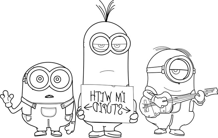 Minions coloring pages